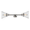 Cone Bath Vanity Light shown in the Polished Nickel finish with a Seedy shade