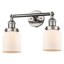 Innovations Lighting Small Bell 2 Light Bath Vanity Light Part Of The Franklin Restoration Collection 208L-PN-G51