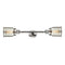 Bell Bath Vanity Light shown in the Polished Nickel finish with a Silver Plated Mercury shade