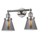 Innovations Lighting Small Cone 2 Light Bath Vanity Light Part Of The Franklin Restoration Collection 208L-PN-G63-LED