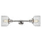 Bell Bath Vanity Light shown in the Polished Nickel finish with a Clear shade