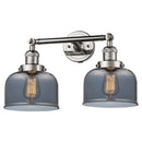 Innovations Lighting Large Bell 2 Light Bath Vanity Light Part Of The Franklin Restoration Collection 208L-PN-G73