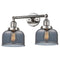 Innovations Lighting Large Bell 2 Light Bath Vanity Light Part Of The Franklin Restoration Collection 208L-PN-G73-LED