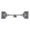 Bell Bath Vanity Light shown in the Polished Nickel finish with a Plated Smoke shade