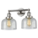 Innovations Lighting Large Bell 2 Light Bath Vanity Light Part Of The Franklin Restoration Collection 208L-PN-G74