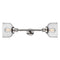 Bell Bath Vanity Light shown in the Polished Nickel finish with a Seedy shade