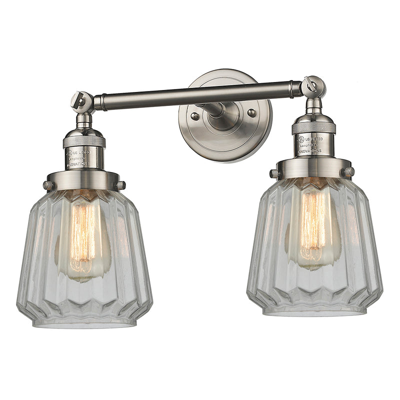 Innovations Lighting Chatham 2 Light Bath Vanity Light Part Of The Franklin Restoration Collection 208L-SN-G142