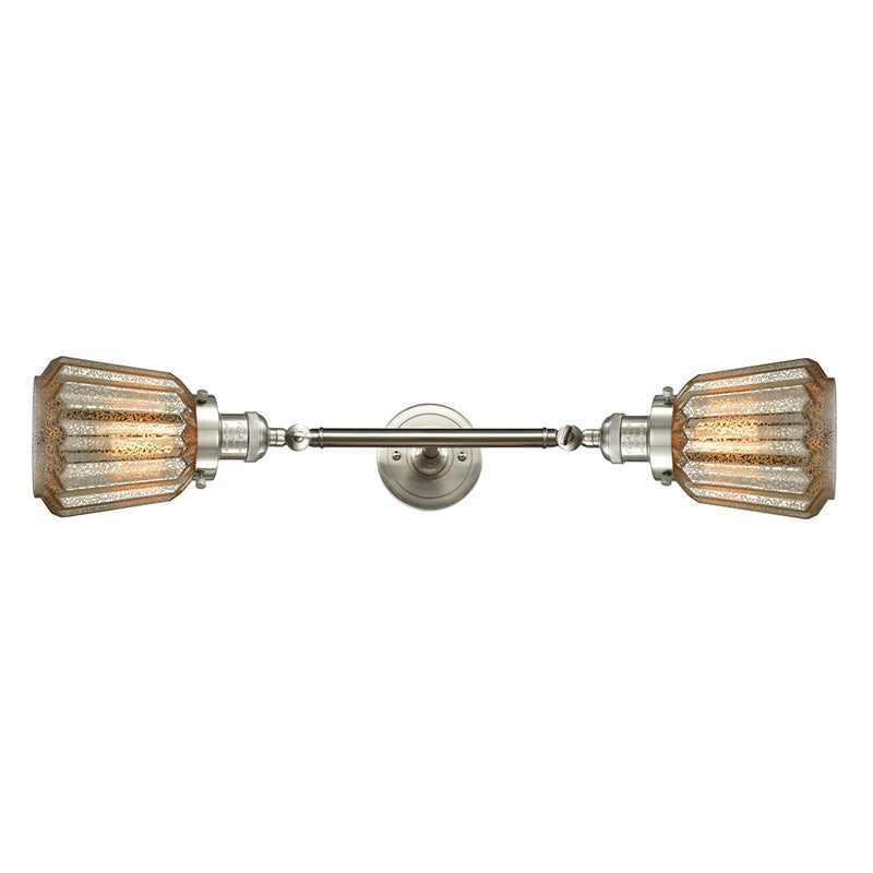 Innovations Lighting Chatham 2 Light Bath Vanity Light Part Of The Franklin Restoration Collection 208L-SN-G146-LED