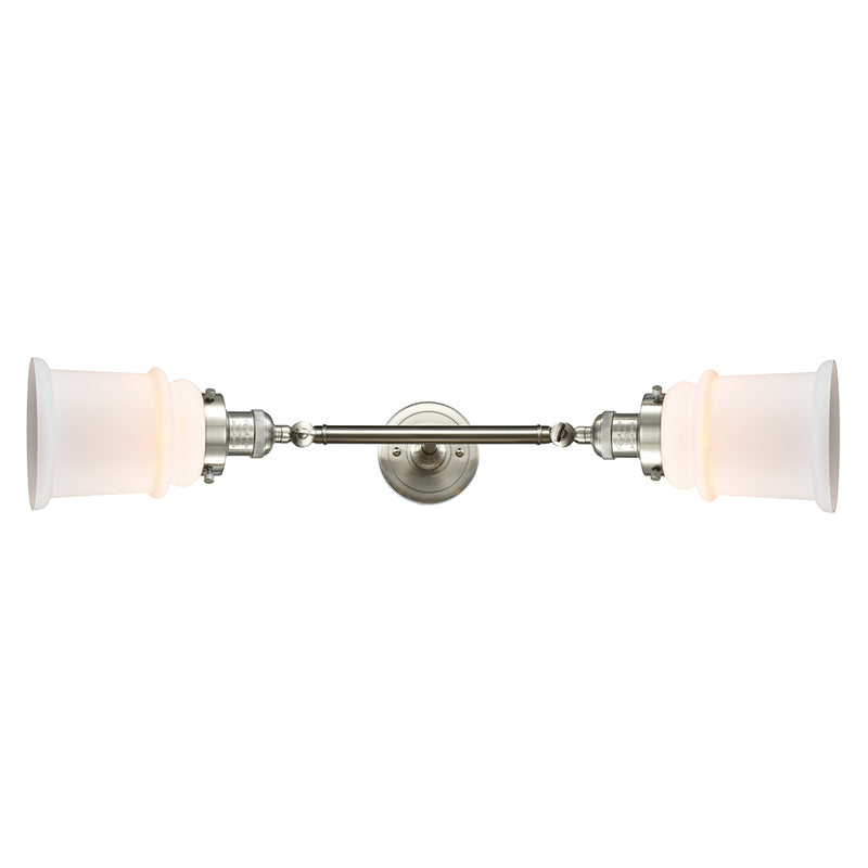 Innovations Lighting Canton 2 Light Bath Vanity Light Part Of The Franklin Restoration Collection 208L-SN-G181-LED