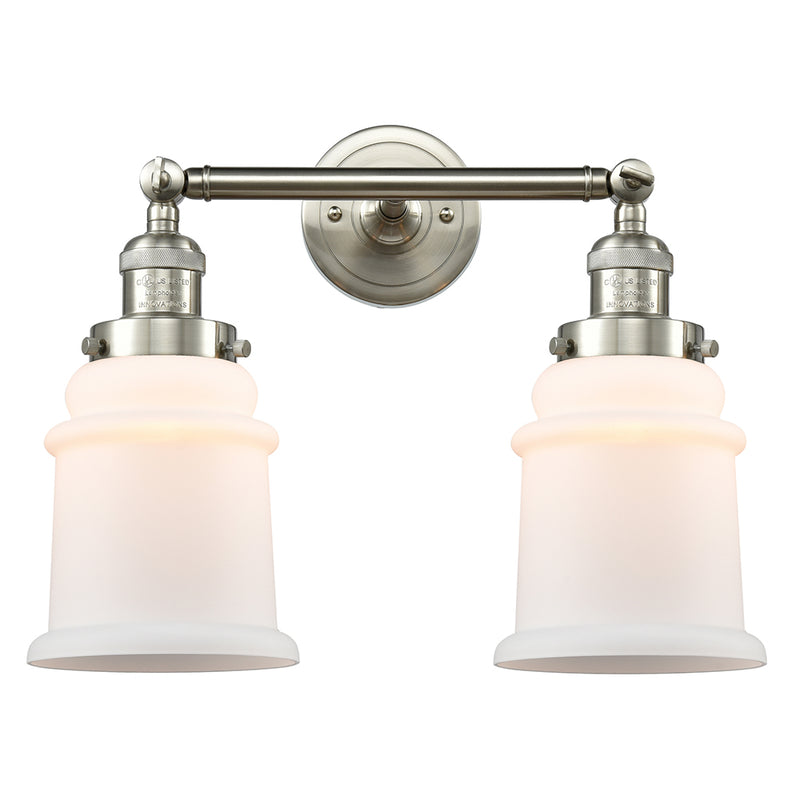 Innovations Lighting Canton 2 Light Bath Vanity Light Part Of The Franklin Restoration Collection 208L-SN-G181