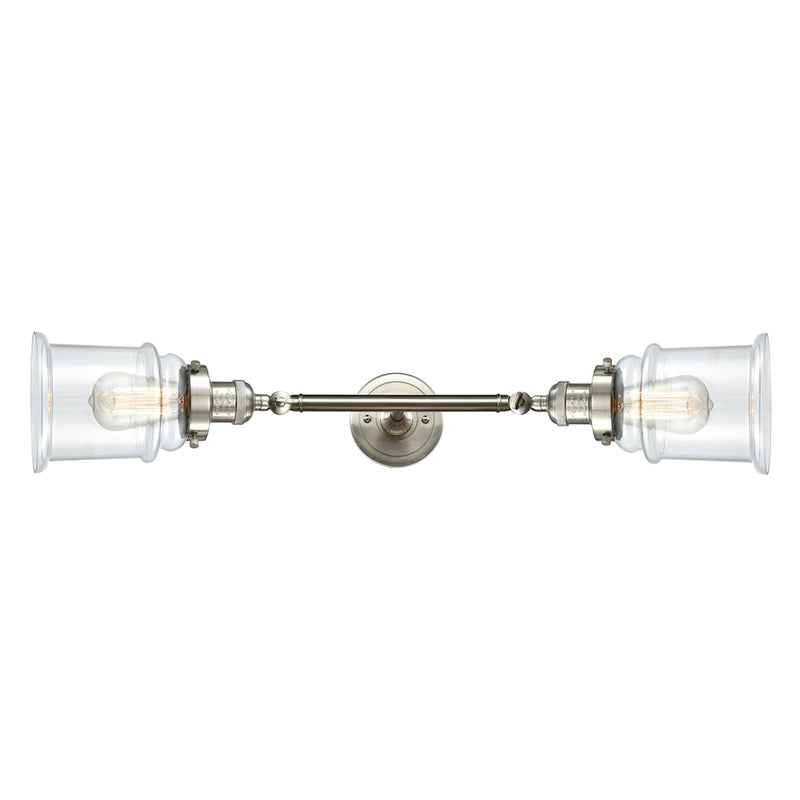 Innovations Lighting Canton 2 Light Bath Vanity Light Part Of The Franklin Restoration Collection 208L-SN-G182-LED