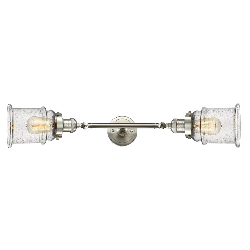 Innovations Lighting Canton 2 Light Bath Vanity Light Part Of The Franklin Restoration Collection 208L-SN-G184-LED