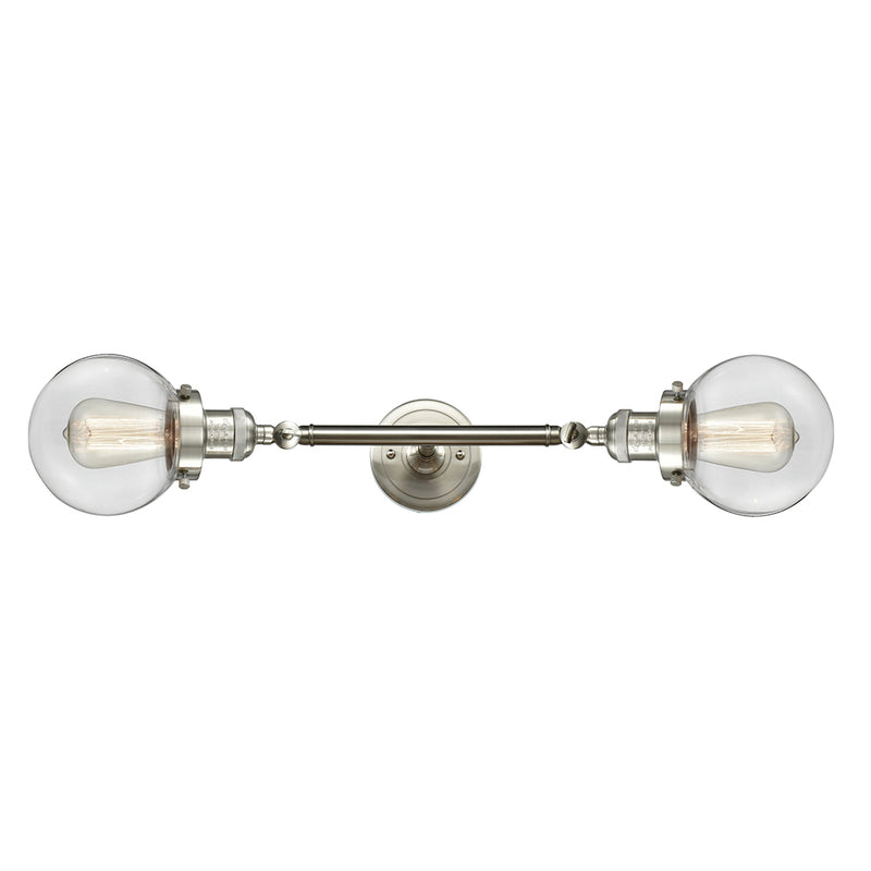 Innovations Lighting Beacon 2 Light 6" Bath Vanity Light 208L-SN-G202-6