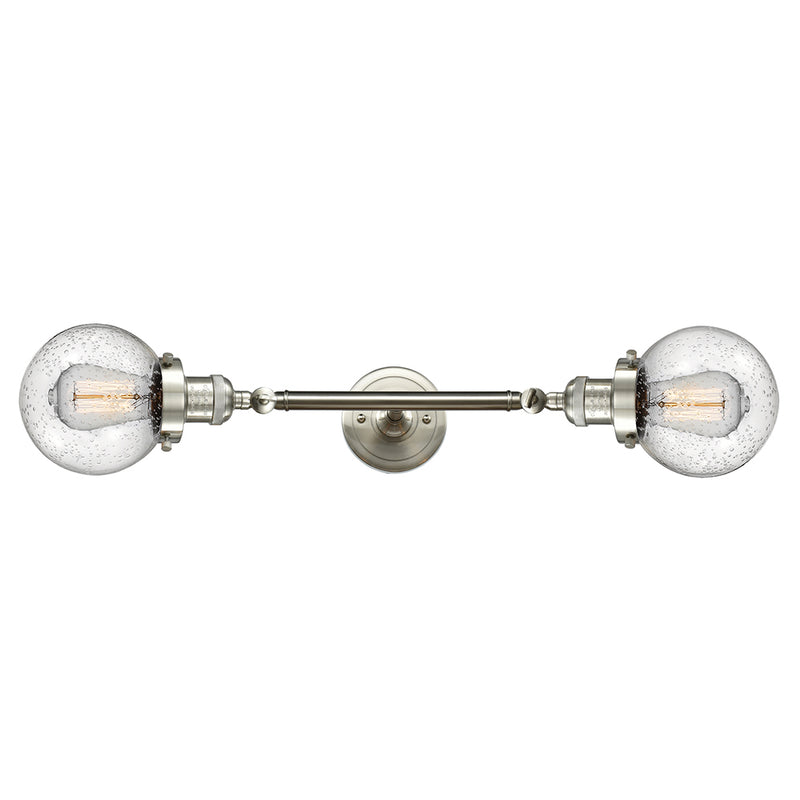 Innovations Lighting Beacon 2 Light 6" Bath Vanity Light 208L-SN-G204-6