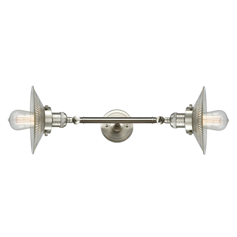 Innovations Lighting Halophane 2 Light Bath Vanity Light Part Of The Franklin Restoration Collection 208L-SN-G2-LED