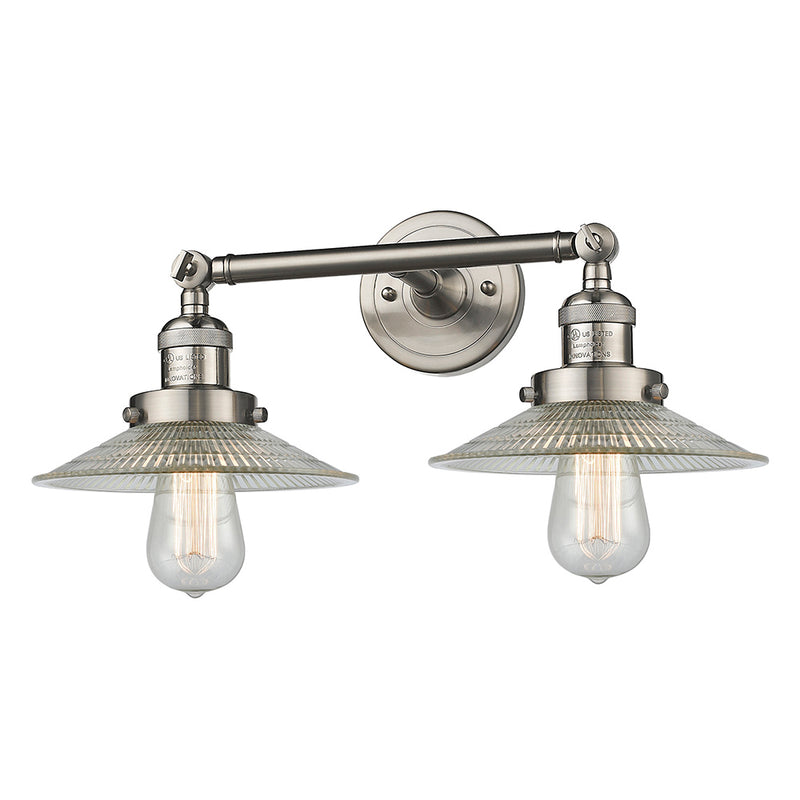 Innovations Lighting Halophane 2 Light Bath Vanity Light Part Of The Franklin Restoration Collection 208L-SN-G2