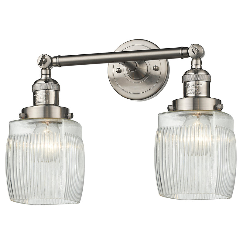 Innovations Lighting Colton 2 Light Bath Vanity Light Part Of The Franklin Restoration Collection 208L-SN-G302