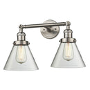 Innovations Lighting Large Cone 2 Light Bath Vanity Light Part Of The Franklin Restoration Collection 208L-SN-G42