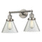 Innovations Lighting Large Cone 2 Light Bath Vanity Light Part Of The Franklin Restoration Collection 208L-SN-G42-LED