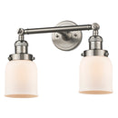 Innovations Lighting Small Bell 2 Light Bath Vanity Light Part Of The Franklin Restoration Collection 208L-SN-G51