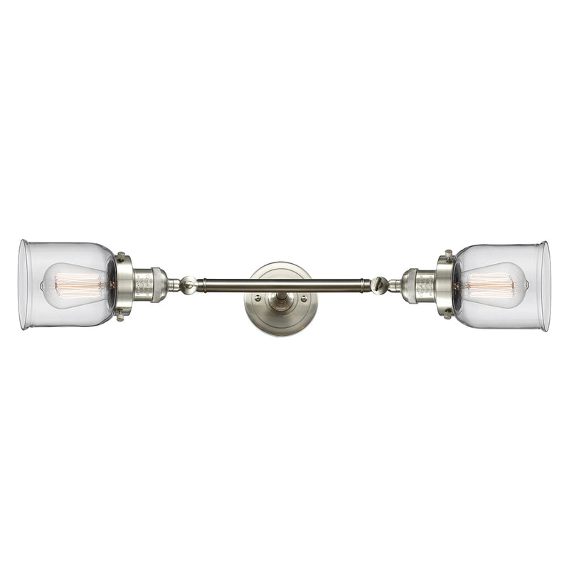 Innovations Lighting Small Bell 2 Light Bath Vanity Light Part Of The Franklin Restoration Collection 208L-SN-G52