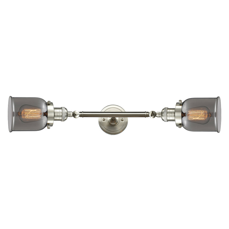 Innovations Lighting Small Bell 2 Light Bath Vanity Light Part Of The Franklin Restoration Collection 208L-SN-G53-LED