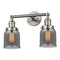 Innovations Lighting Small Bell 2 Light Bath Vanity Light Part Of The Franklin Restoration Collection 208L-SN-G53-LED