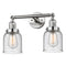 Innovations Lighting Small Bell 2 Light Bath Vanity Light Part Of The Franklin Restoration Collection 208L-SN-G54