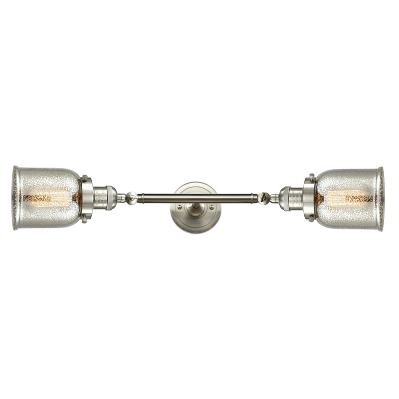 Innovations Lighting Small Bell 2 Light Bath Vanity Light Part Of The Franklin Restoration Collection 208L-SN-G58-LED