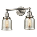 Innovations Lighting Small Bell 2 Light Bath Vanity Light Part Of The Franklin Restoration Collection 208L-SN-G58