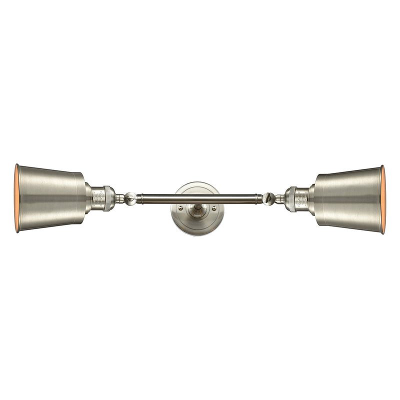 Innovations Lighting Addison 2 Light Bath Vanity Light Part Of The Franklin Restoration Collection 208L-SN-M9-SN