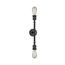 Innovations Lighting Bare Bulb 2 Light Bath Vanity Light Part Of The Franklin Restoration Collection 208-BK-LED