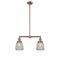 Chatham Island Light shown in the Antique Copper finish with a Clear shade