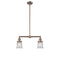 Canton Island Light shown in the Antique Copper finish with a Seedy shade