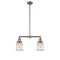 Canton Island Light shown in the Antique Copper finish with a Seedy shade