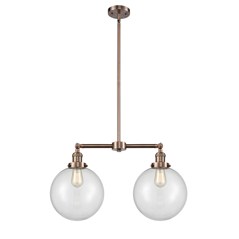 Beacon Island Light shown in the Antique Copper finish with a Clear shade