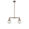 Beacon Island Light shown in the Antique Copper finish with a Clear shade