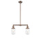 Dover Island Light shown in the Antique Copper finish with a Clear shade