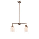 Bell Island Light shown in the Antique Copper finish with a Matte White shade