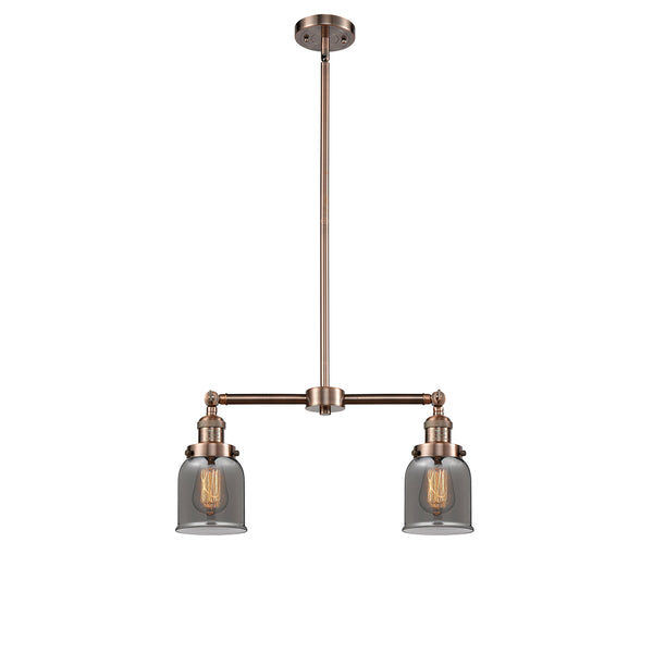 Bell Island Light shown in the Antique Copper finish with a Plated Smoke shade