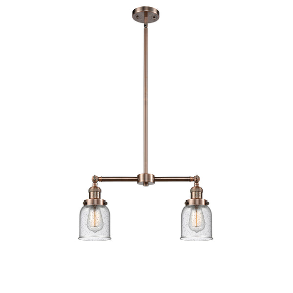 Bell Island Light shown in the Antique Copper finish with a Seedy shade