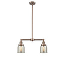 Bell Island Light shown in the Antique Copper finish with a Silver Plated Mercury shade