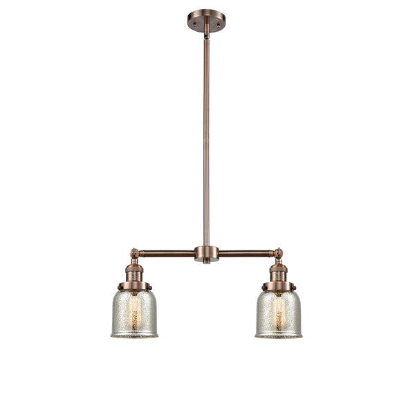 Bell Island Light shown in the Antique Copper finish with a Silver Plated Mercury shade