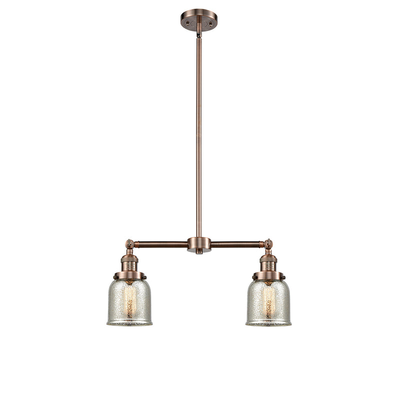 Bell Island Light shown in the Antique Copper finish with a Silver Plated Mercury shade