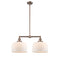 Bell Island Light shown in the Antique Copper finish with a Matte White shade