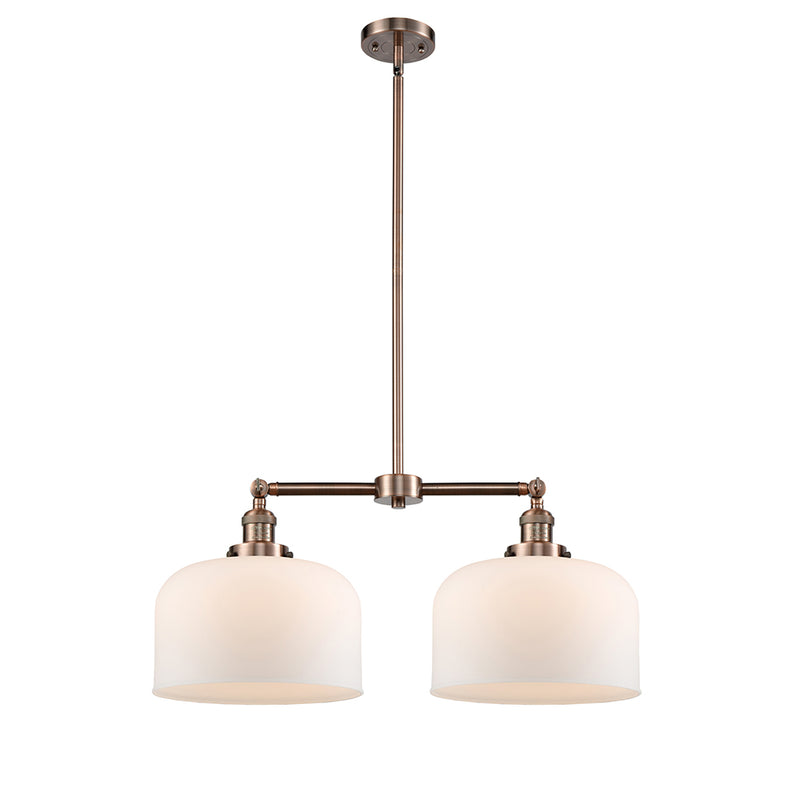 Bell Island Light shown in the Antique Copper finish with a Matte White shade