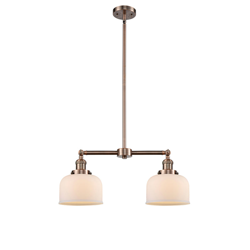 Bell Island Light shown in the Antique Copper finish with a Matte White shade