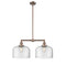 Bell Island Light shown in the Antique Copper finish with a Clear shade