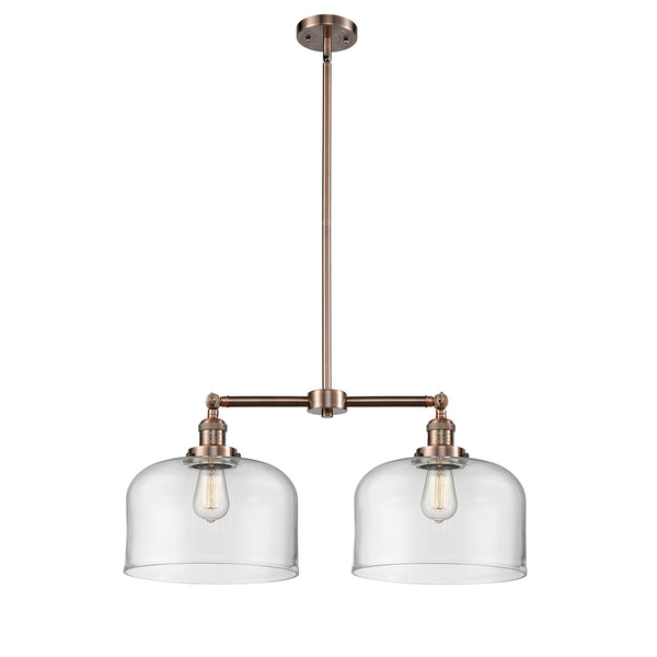 Bell Island Light shown in the Antique Copper finish with a Clear shade