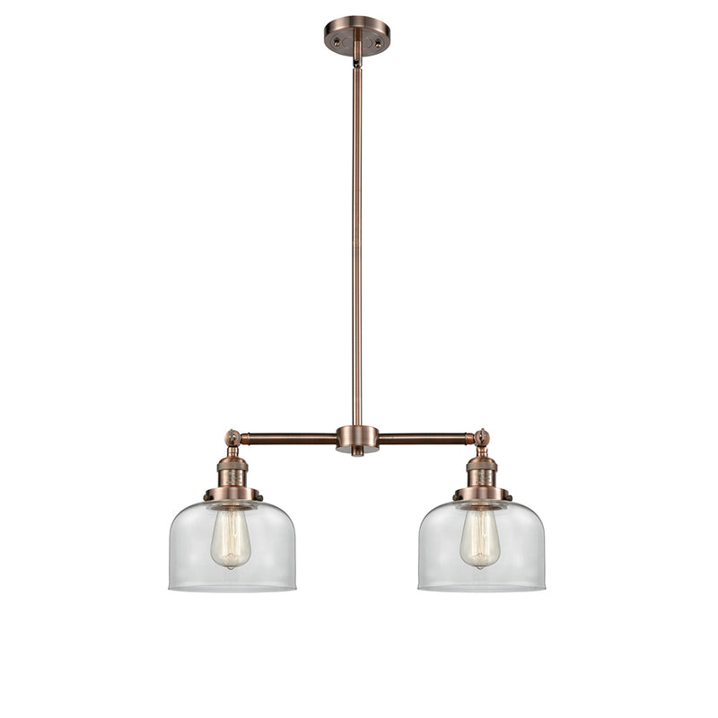 Bell Island Light shown in the Antique Copper finish with a Clear shade